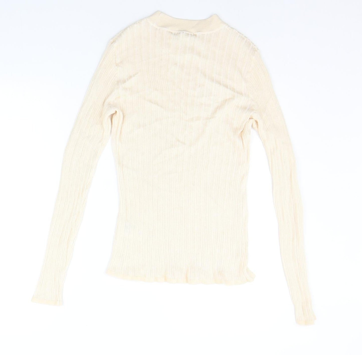 Womens UK Size M H&M Beige Pullover Jumper
