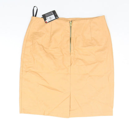 Atmosphere Womens Orange   A-Line Skirt Size 8
