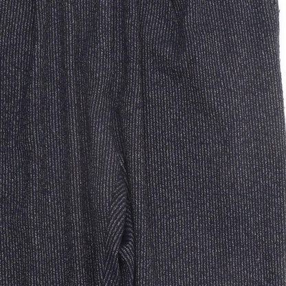 Marks and Spencer Mens Blue Striped  Jogger Trousers Size 18 L22 in