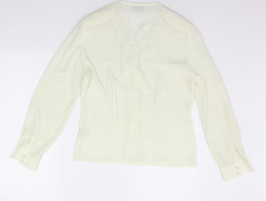 WHIMSY Womens White   Cardigan Jumper Size 10