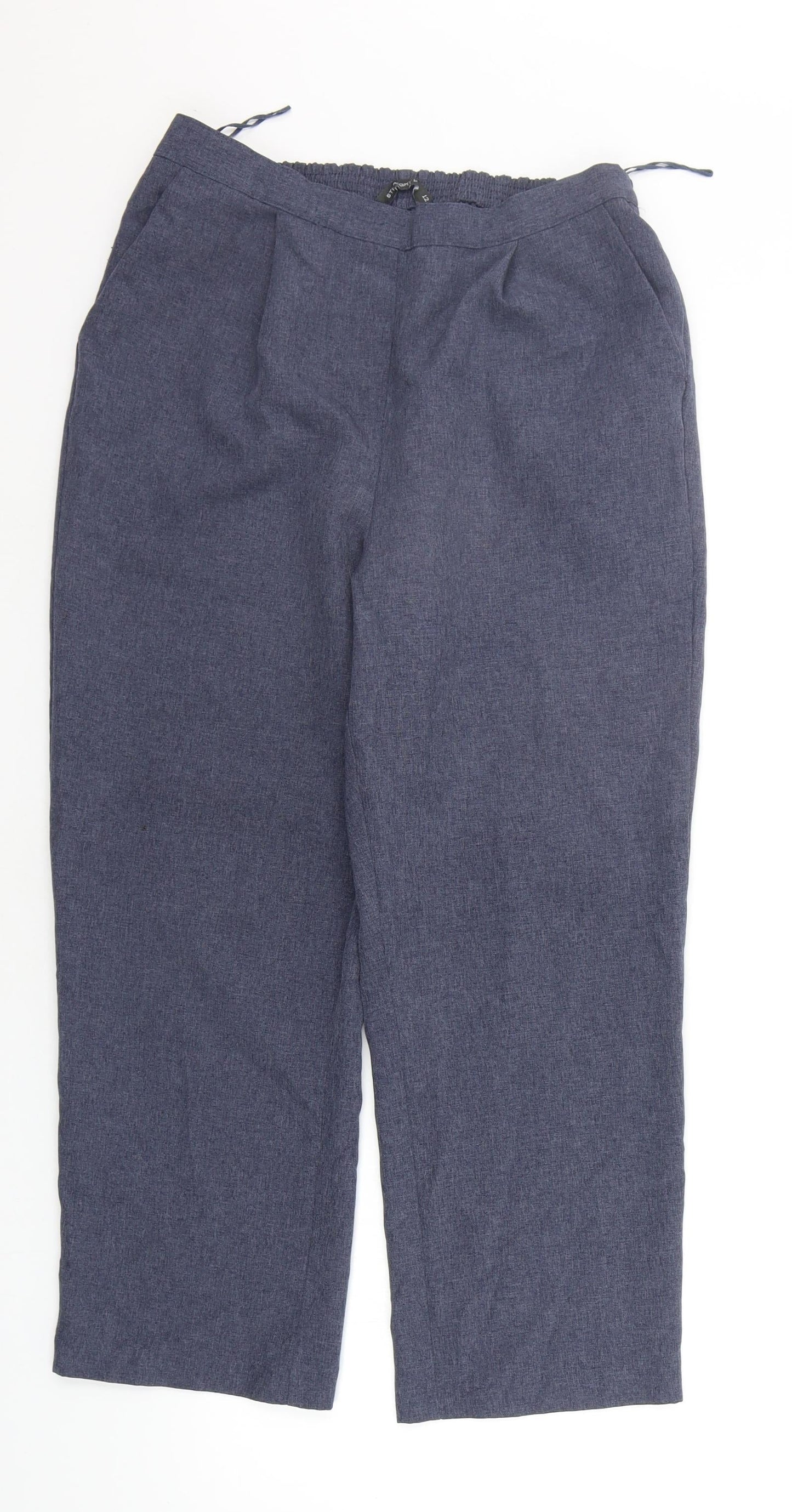Bonmarché Womens Blue   Trousers  Size 12 L24 in