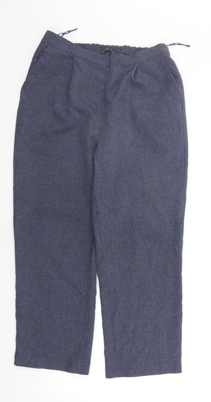 Bonmarché Womens Blue   Trousers  Size 12 L24 in