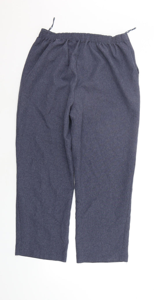 Bonmarché Womens Blue   Trousers  Size 12 L24 in