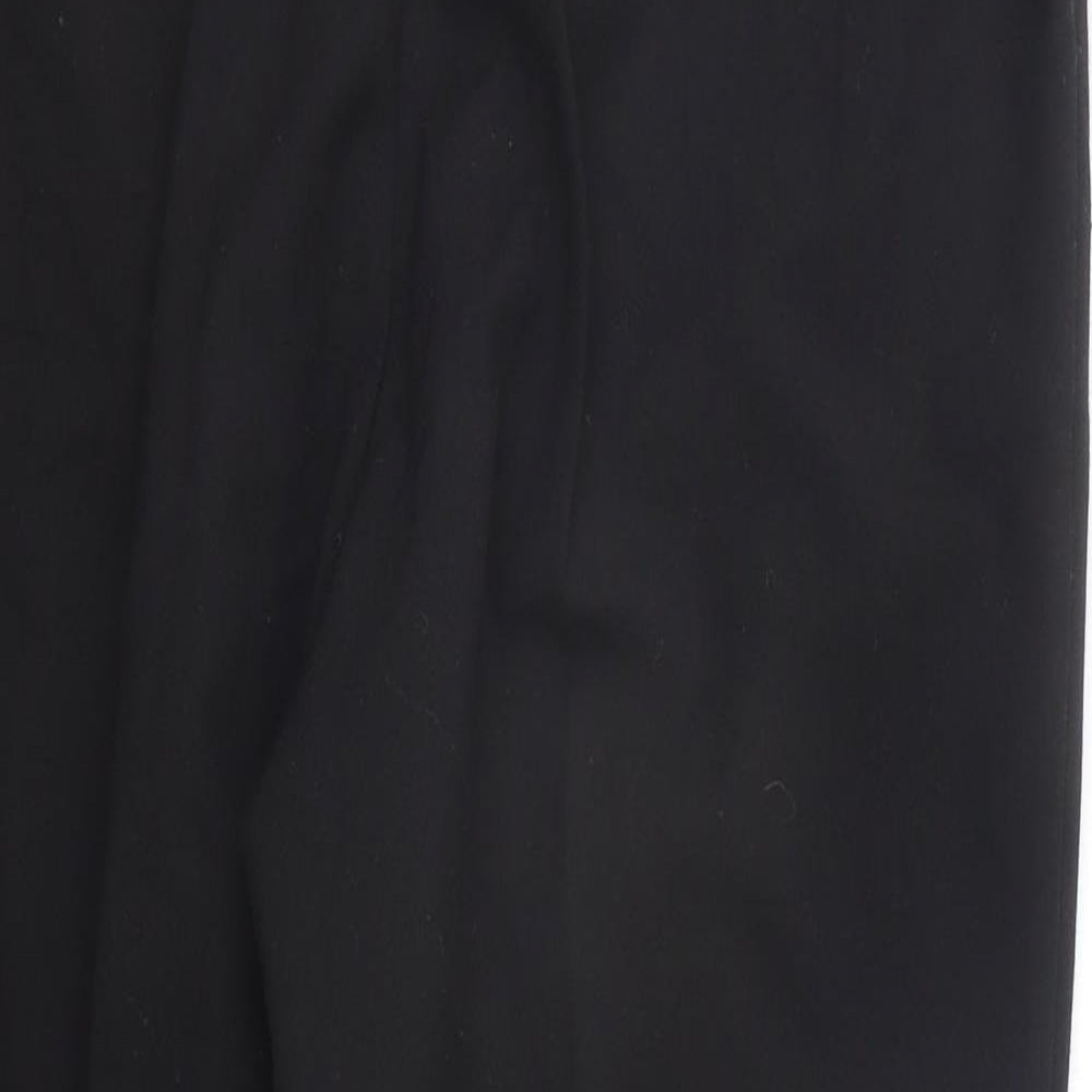 Womens UK Size 14 Preworn Regular Fit  Black Trousers