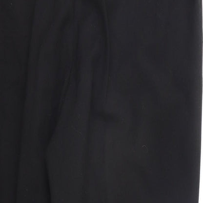 Womens UK Size 14 Preworn Regular Fit  Black Trousers