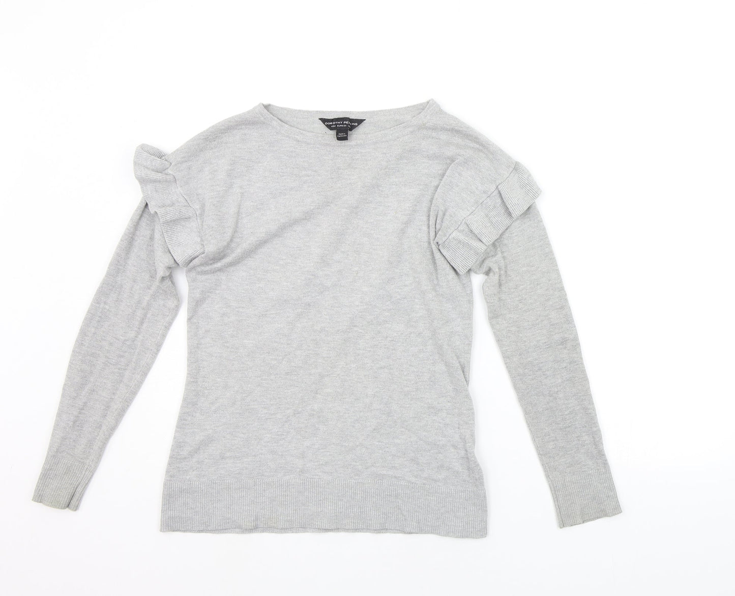 Womens UK Size 6 Dorothy Perkins Grey Pullover Jumper