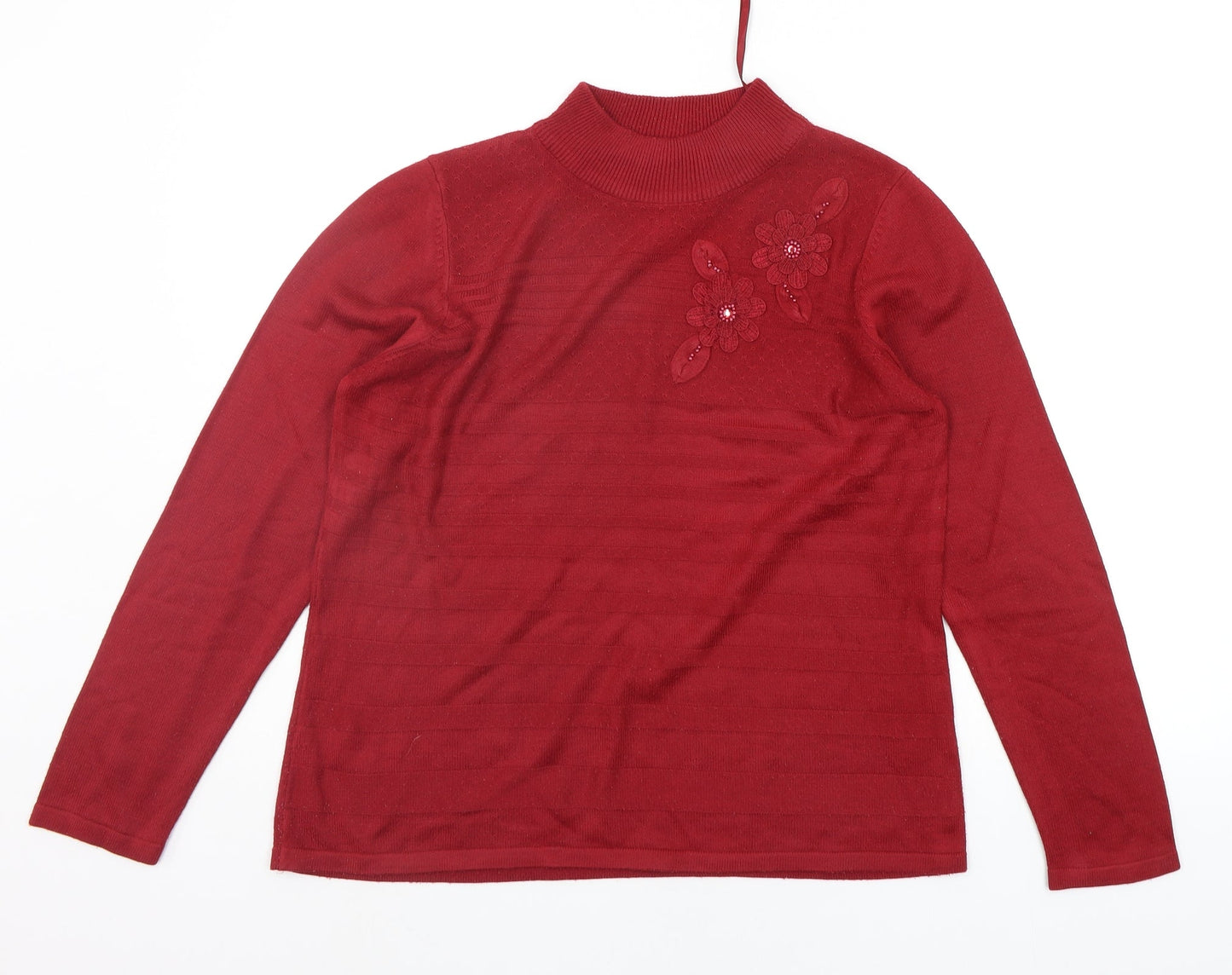 Womens UK Size S BONMARCHE Red Pullover Jumper
