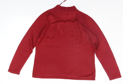 Womens UK Size S BONMARCHE Red Pullover Jumper