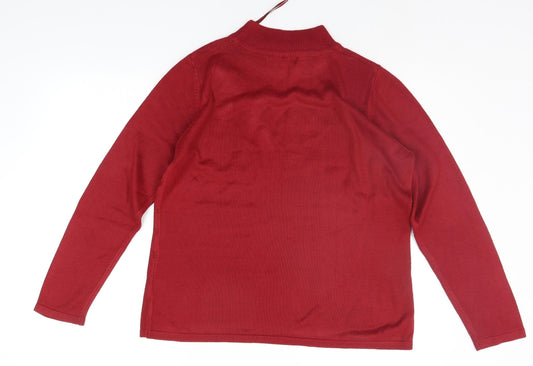 Womens UK Size S BONMARCHE Red Pullover Jumper
