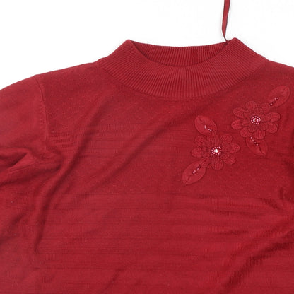 Womens UK Size S BONMARCHE Red Pullover Jumper