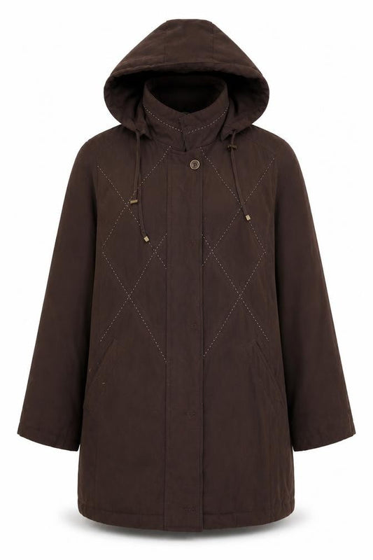 Womens UK Size M Klass Brown Overcoat