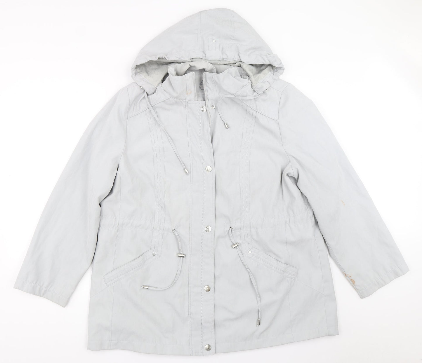 Womens UK Size L BM Grey Overcoat