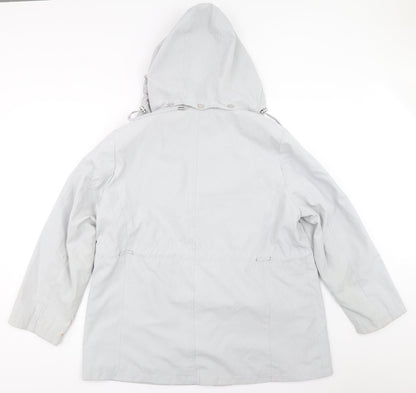 Womens UK Size L BM Grey Overcoat