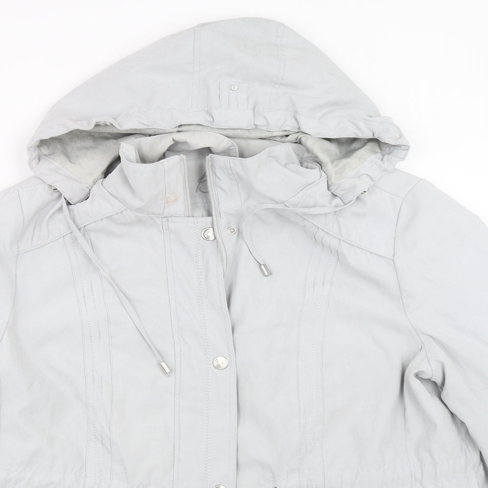 Womens UK Size L BM Grey Overcoat