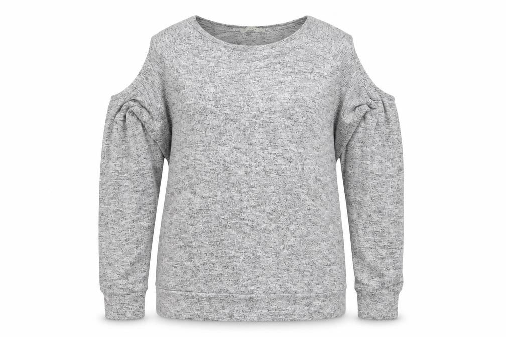 Womens UK Size 12 Papaya Grey Pullover Jumper