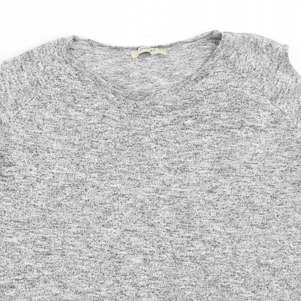 Womens UK Size 12 Papaya Grey Pullover Jumper