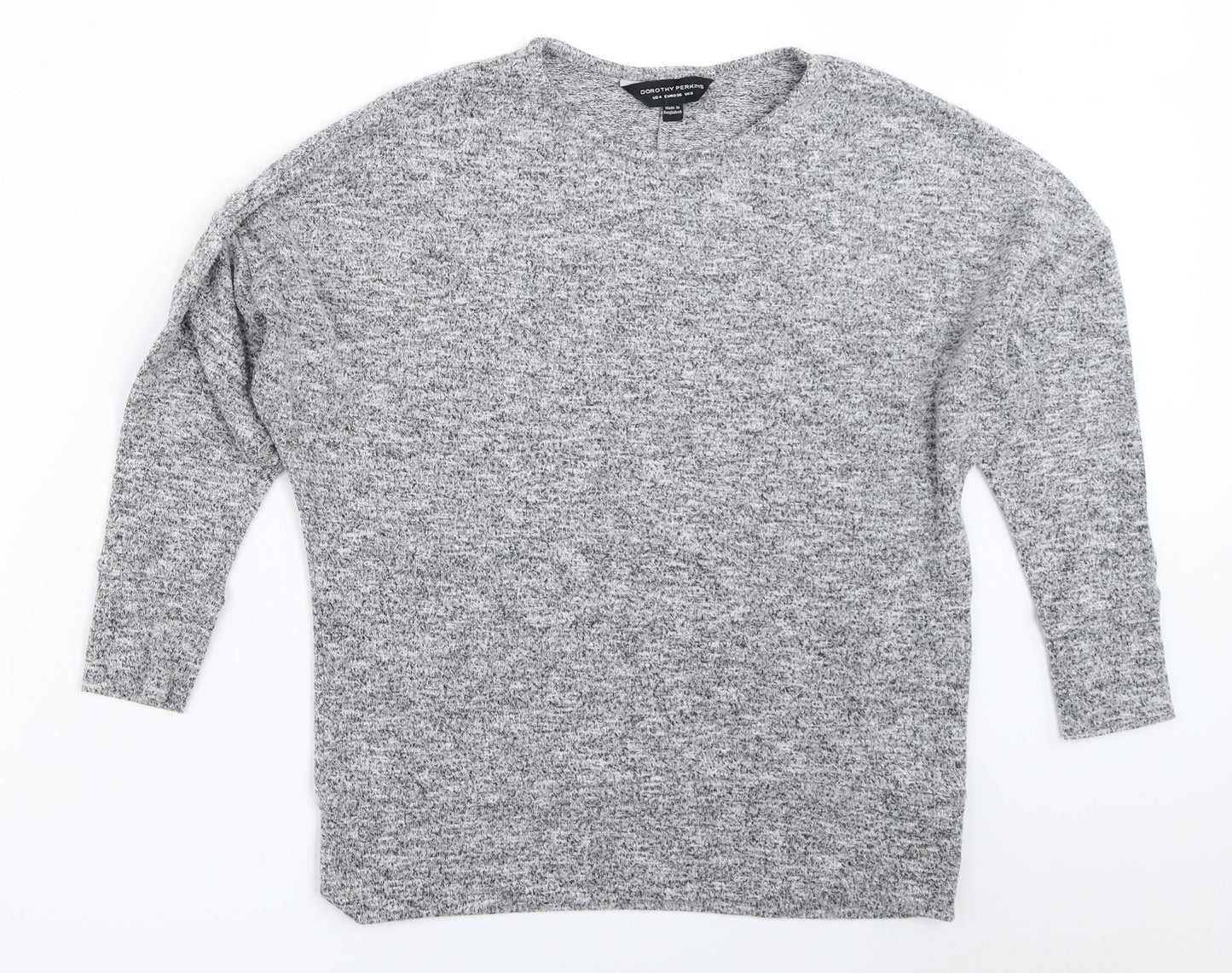 Womens UK Size 8 Dorothy Perkins Grey Pullover Jumper