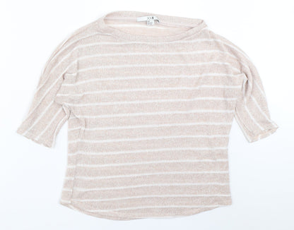 XXI Womens Beige Striped  Pullover Jumper Size S