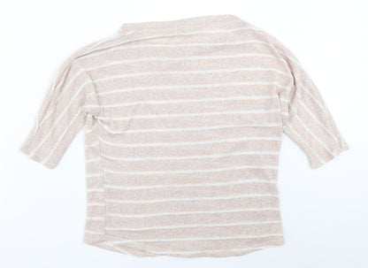 XXI Womens Beige Striped  Pullover Jumper Size S