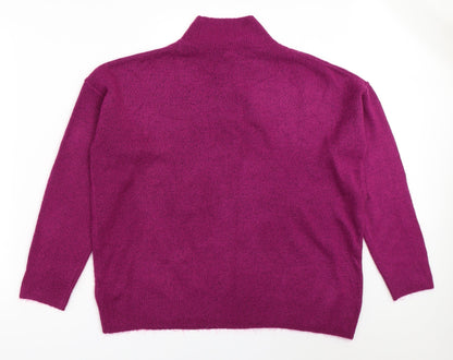 Womens UK Size 12 Red Herring Purple Pullover Jumper