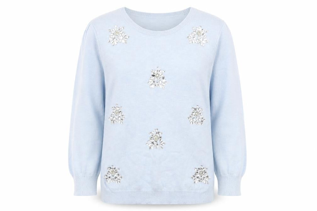 Womens UK Size 8 Dorothy Perkins Blue Pullover Jumper