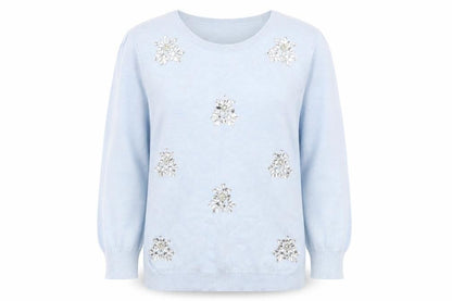 Womens UK Size 8 Dorothy Perkins Blue Pullover Jumper