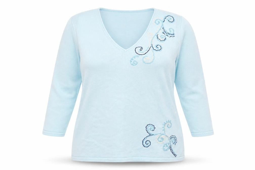 Womens UK Size 18 Collection Blue Pullover Jumper