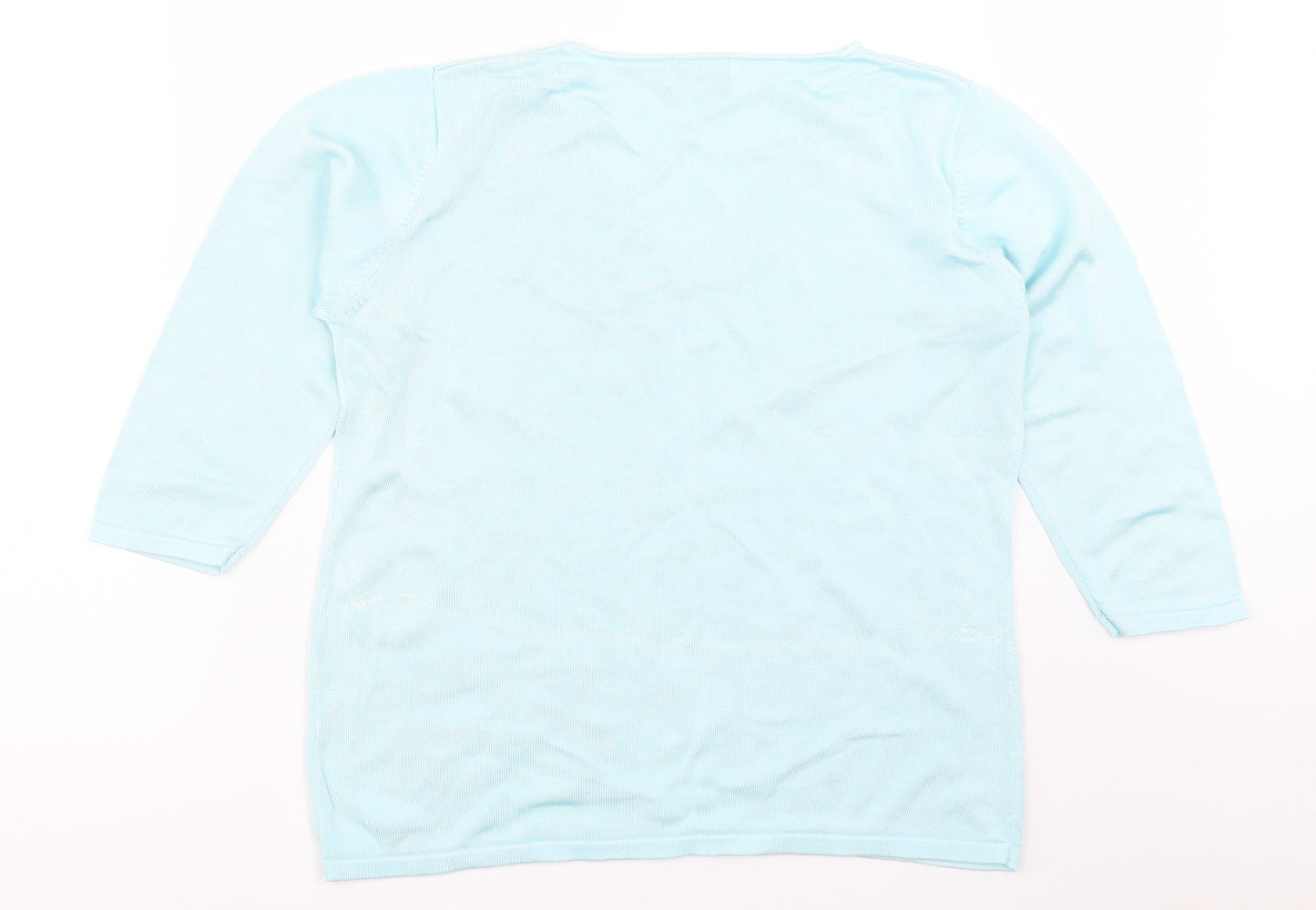 Womens UK Size 18 Collection Blue Pullover Jumper