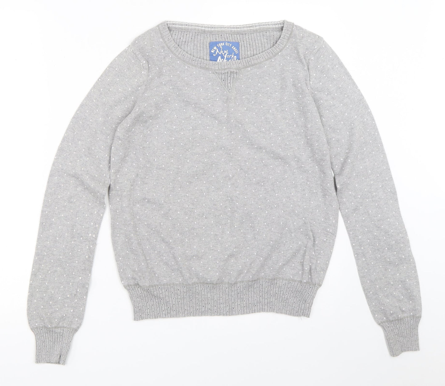 Womens UK Size 2XS Marks and Spencer Grey Pullover Jumper