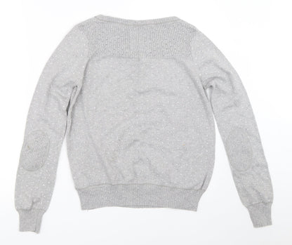 Womens UK Size 2XS Marks and Spencer Grey Pullover Jumper