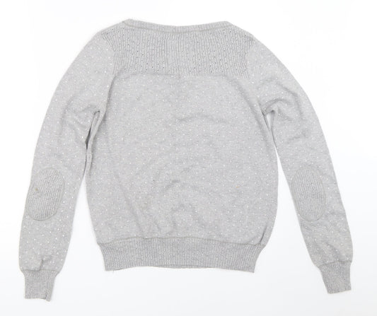 Womens UK Size 2XS Marks and Spencer Grey Pullover Jumper