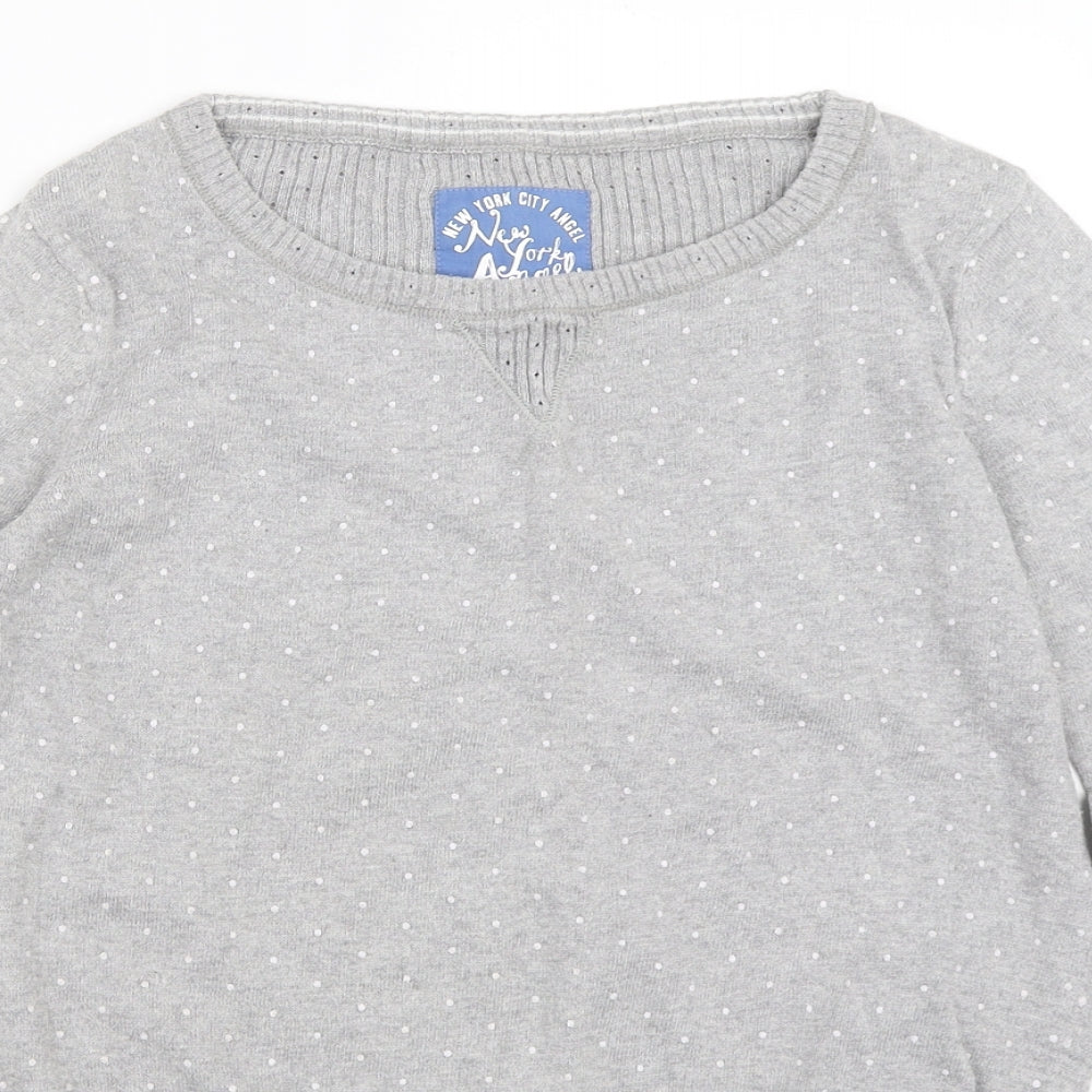 Womens UK Size 2XS Marks and Spencer Grey Pullover Jumper