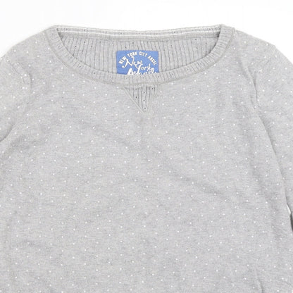 Womens UK Size 2XS Marks and Spencer Grey Pullover Jumper