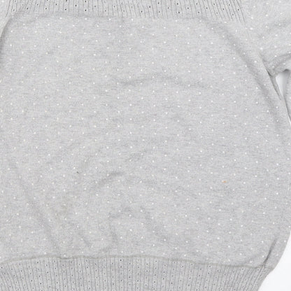 Womens UK Size 2XS Marks and Spencer Grey Pullover Jumper