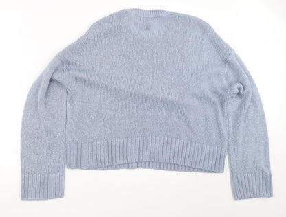 Womens UK Size L New Look Blue Pullover Jumper