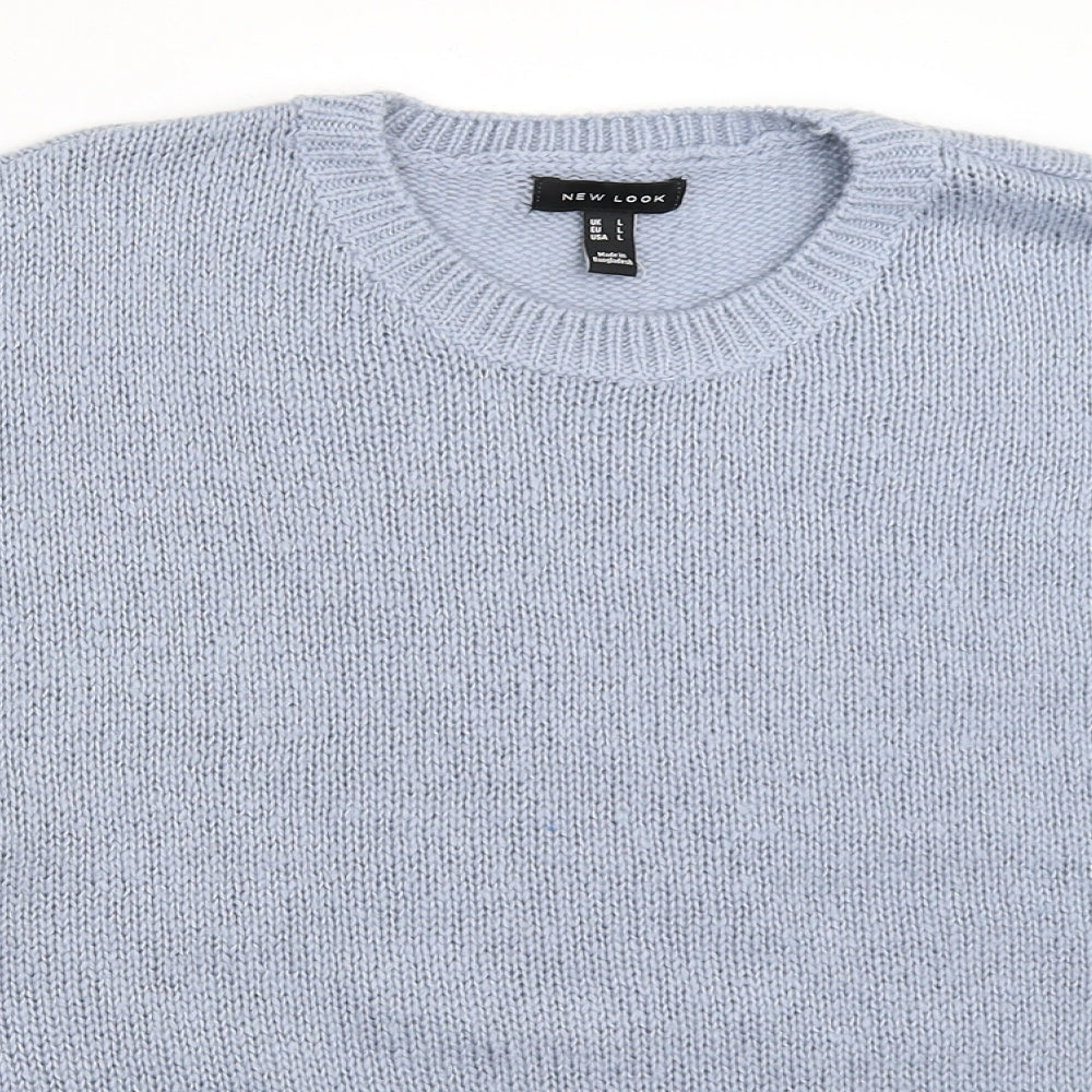 Womens UK Size L New Look Blue Pullover Jumper