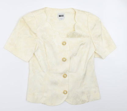 Leslie Fay Womens Ivory   Jacket Blazer Size 10