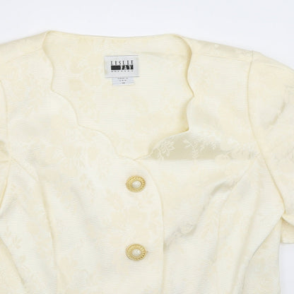 Leslie Fay Womens Ivory   Jacket Blazer Size 10