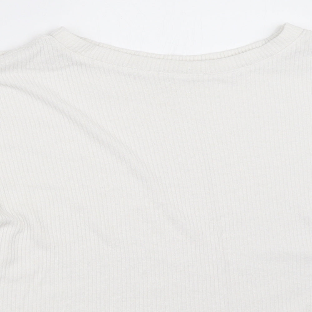 Primark Womens White   Pullover Jumper Size M