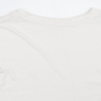 Primark Womens White   Pullover Jumper Size M