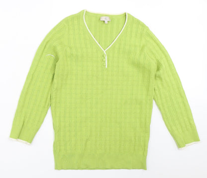 Country Casuals Womens Green   Pullover Jumper Size S