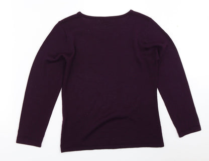 Womens UK Size S Sky Designs Purple Pullover Jumper