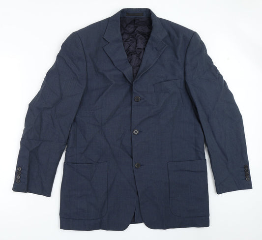 Mens UK Size 40 Marks and Spencer Regular Blue Suit Jacket