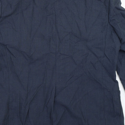 Mens UK Size 40 Marks and Spencer Regular Blue Suit Jacket
