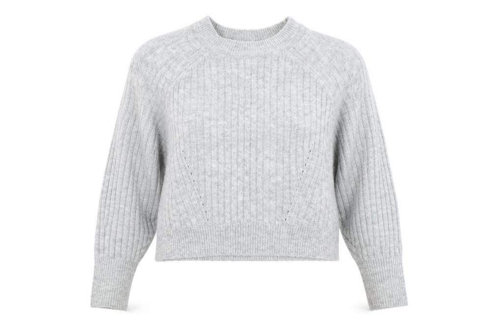 Womens UK Size 4 Topshop Grey Pullover Jumper