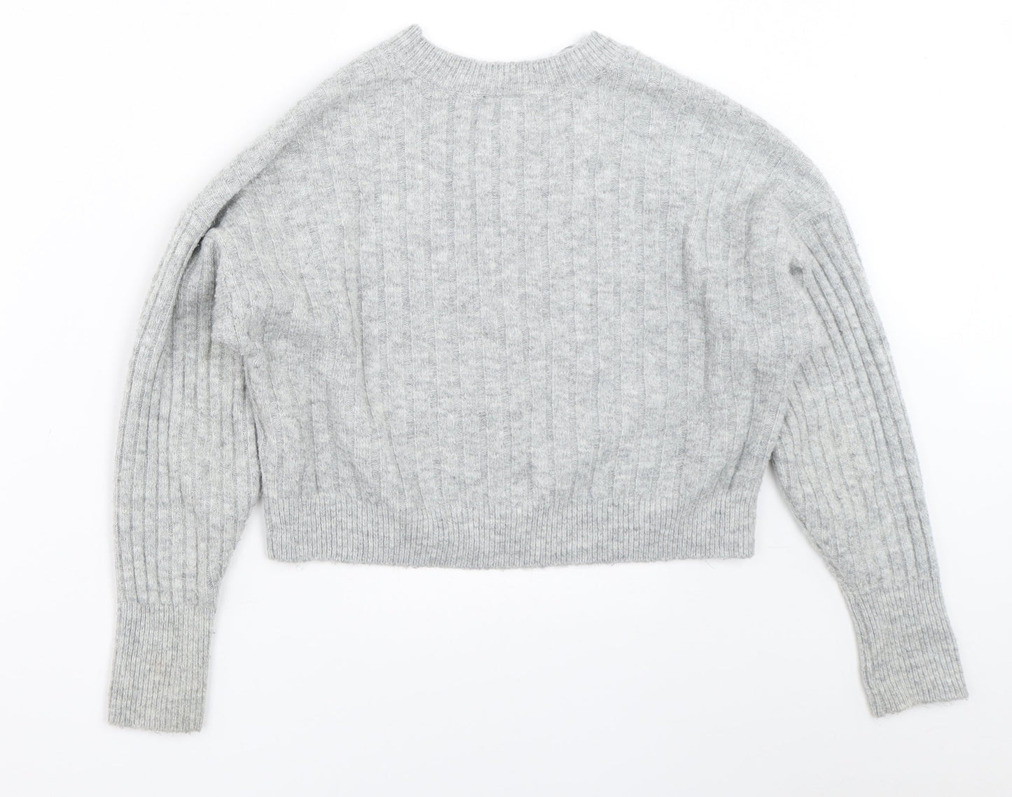 Womens UK Size 4 Topshop Grey Pullover Jumper