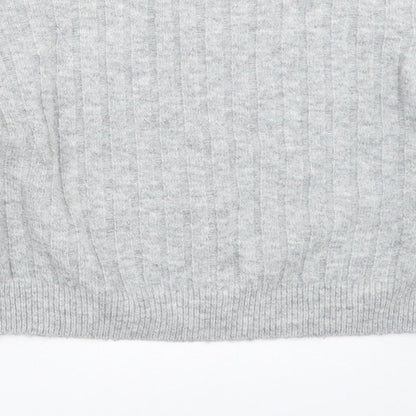 Womens UK Size 4 Topshop Grey Pullover Jumper