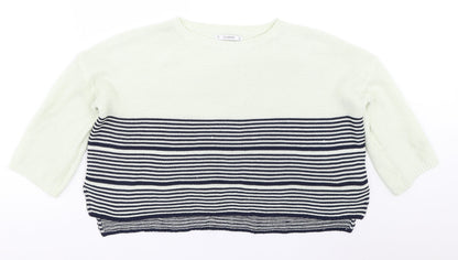 Womens UK Size S Pull&Bear Blue Pullover Jumper