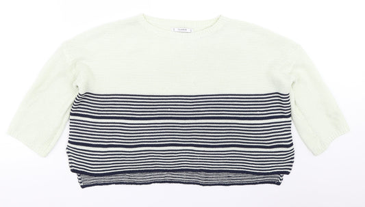 Womens UK Size S Pull&Bear Blue Pullover Jumper