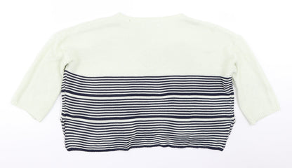 Womens UK Size S Pull&Bear Blue Pullover Jumper